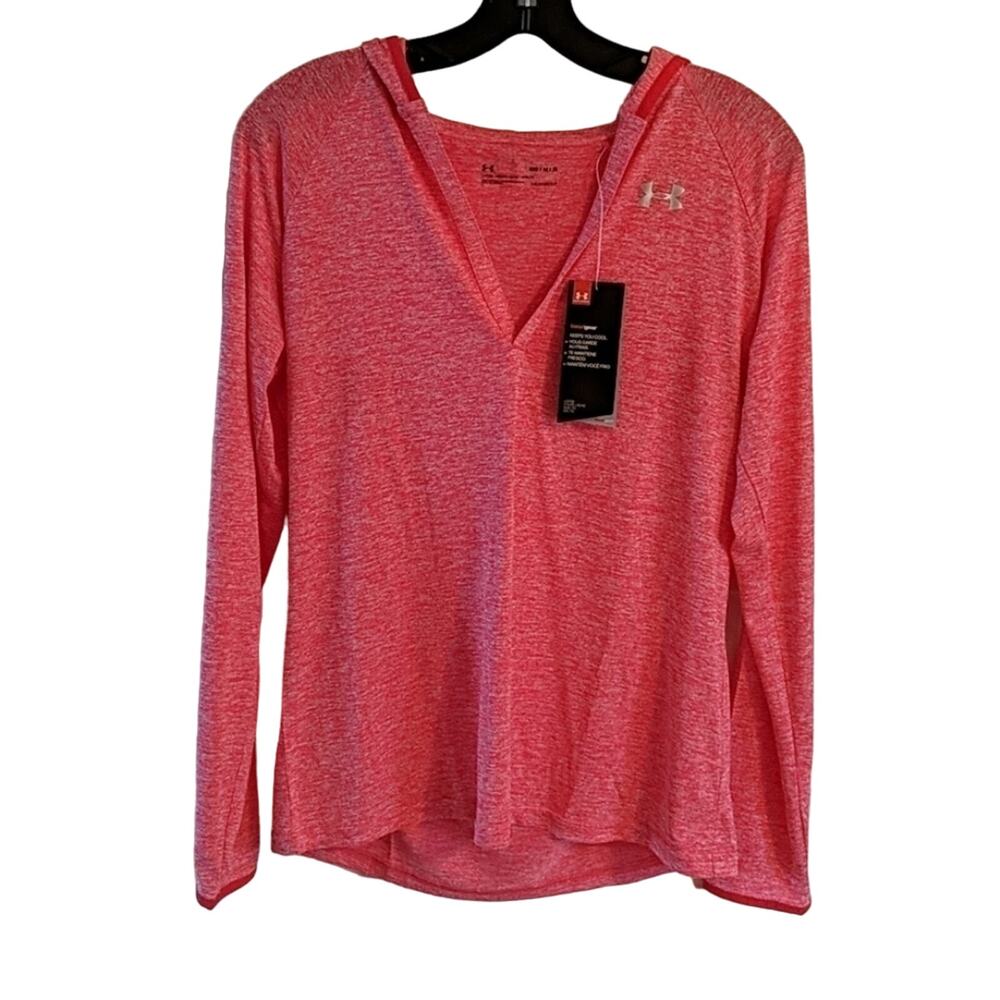 Under Armour Women’s Pink Hooded Long Sleeve Top